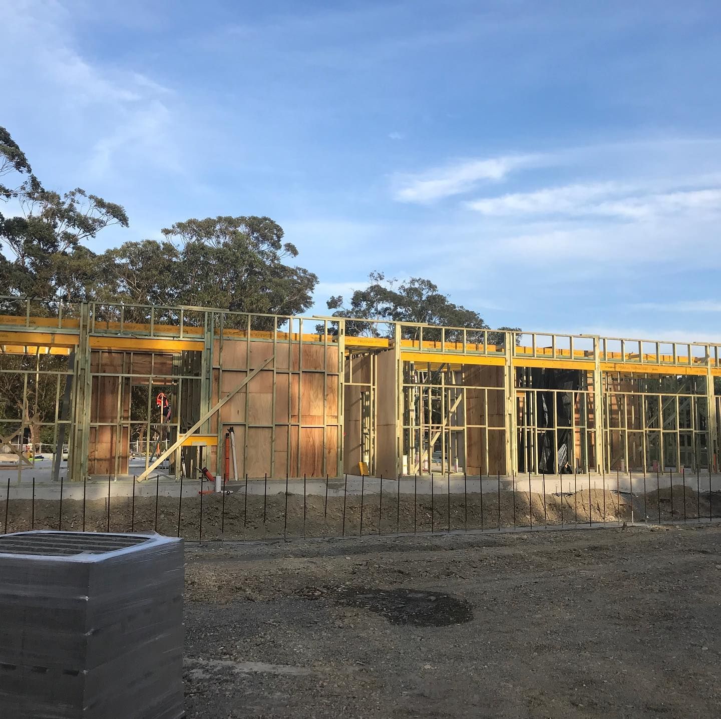 A Wooden House Frame Under Construction — Coastline Building & Renovations In Pacific Palms, NSW