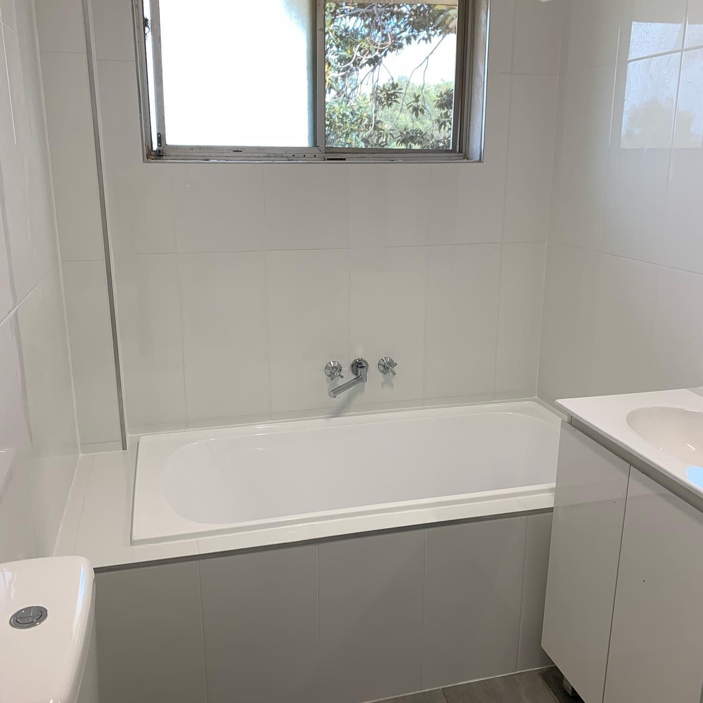 A Bathroom with White Walls — Coastline Building & Renovations In Tuncurry, NSW