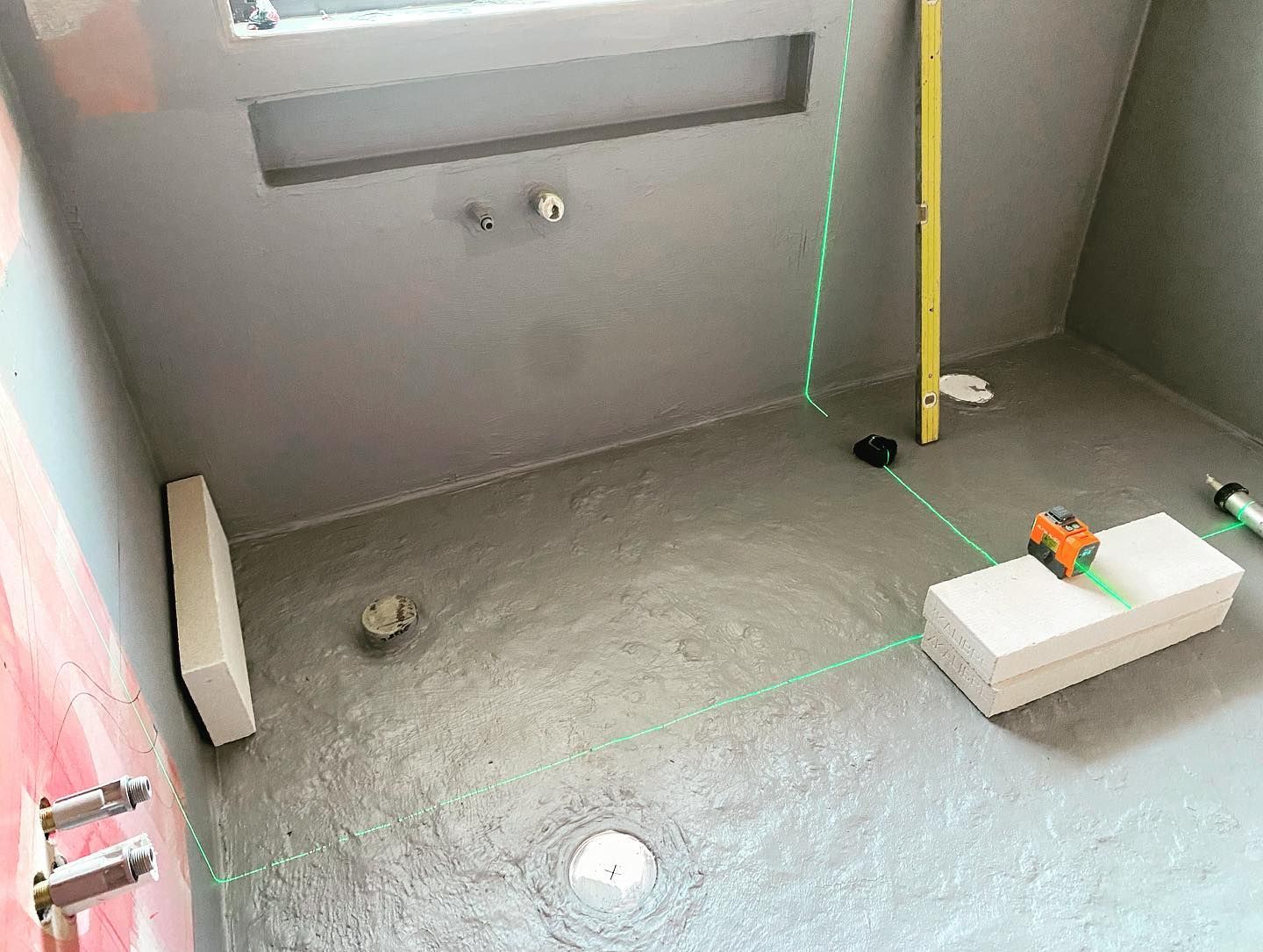 A Shower Base with Gray Surface — Coastline Building & Renovations In Forster, NSW