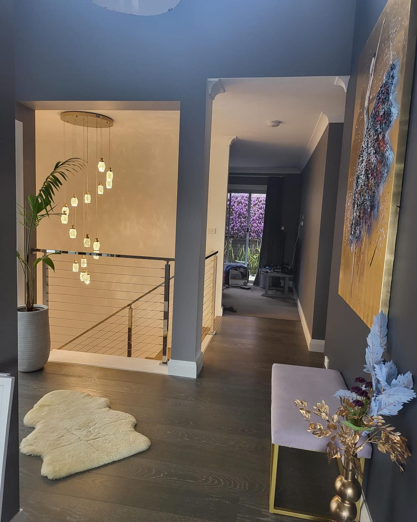 A Hallway with Dark Gray Walls — Coastline Building & Renovations In Tuncurry, NSW