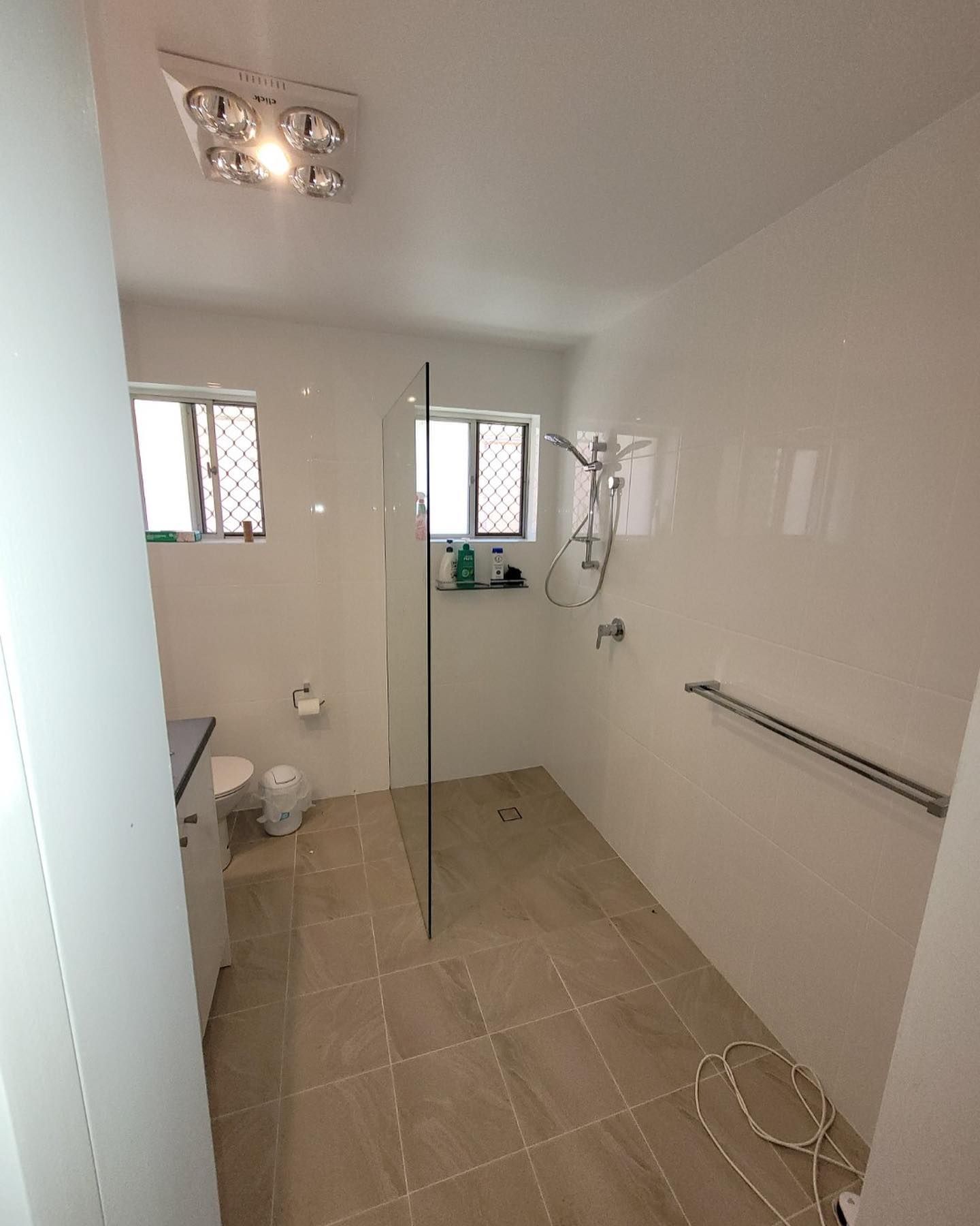 A Bathroom with White Walls — Coastline Building & Renovations In Pacific Palms, NSW