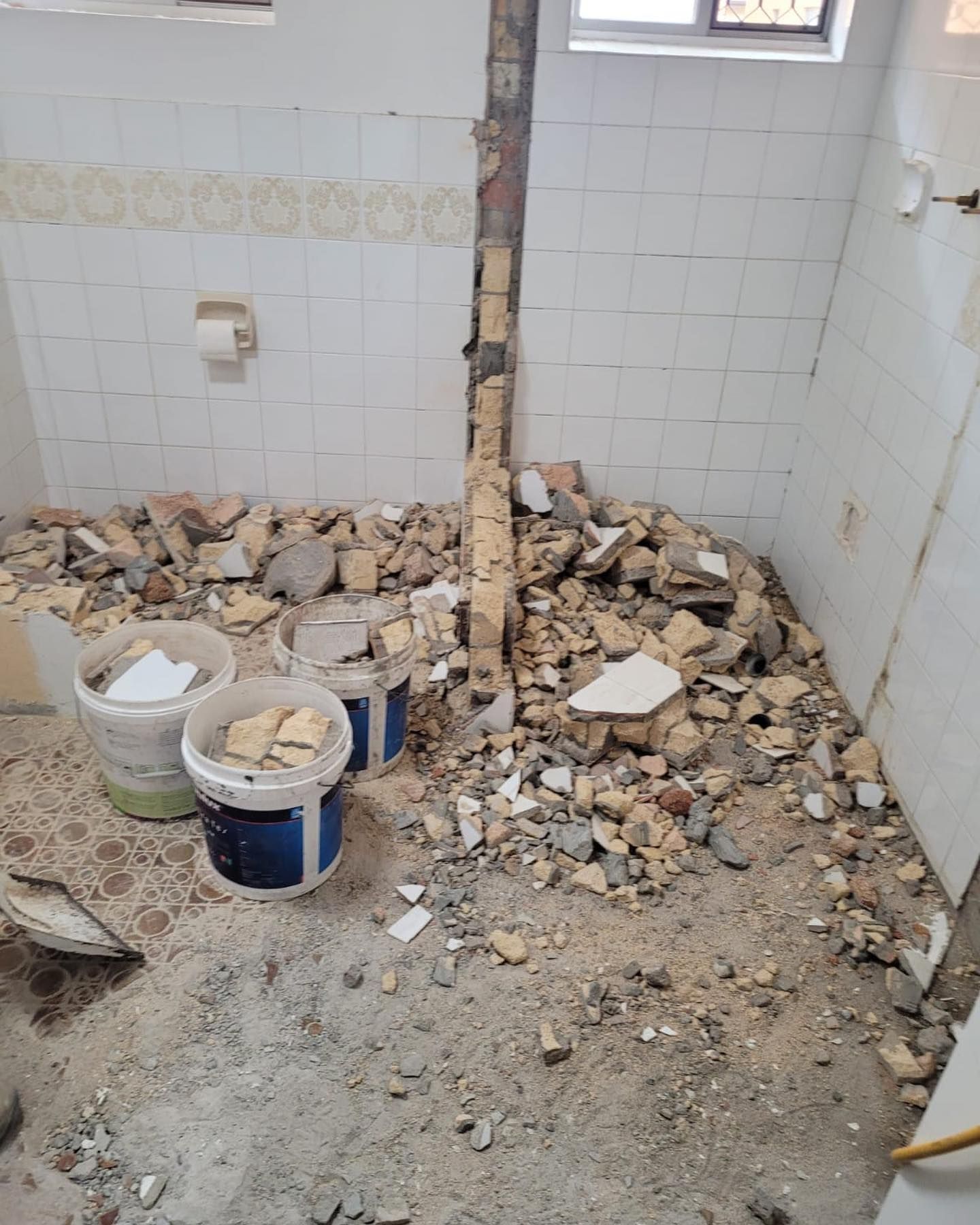 A Bathroom Under Renovation — Coastline Building & Renovations In Forster, NSW