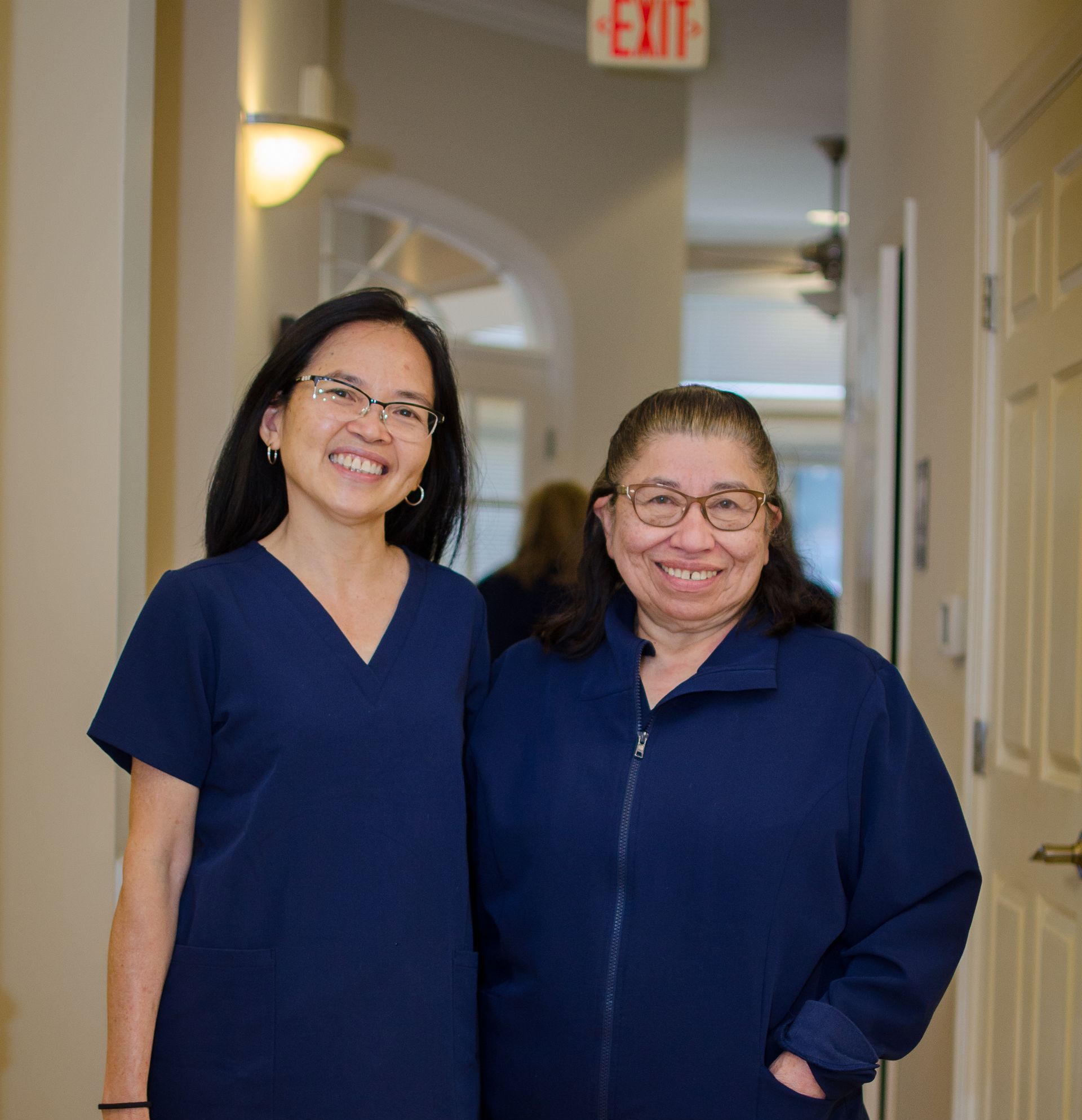 dental staff posing