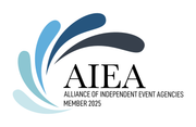 A logo for the alliance of independent event agencies