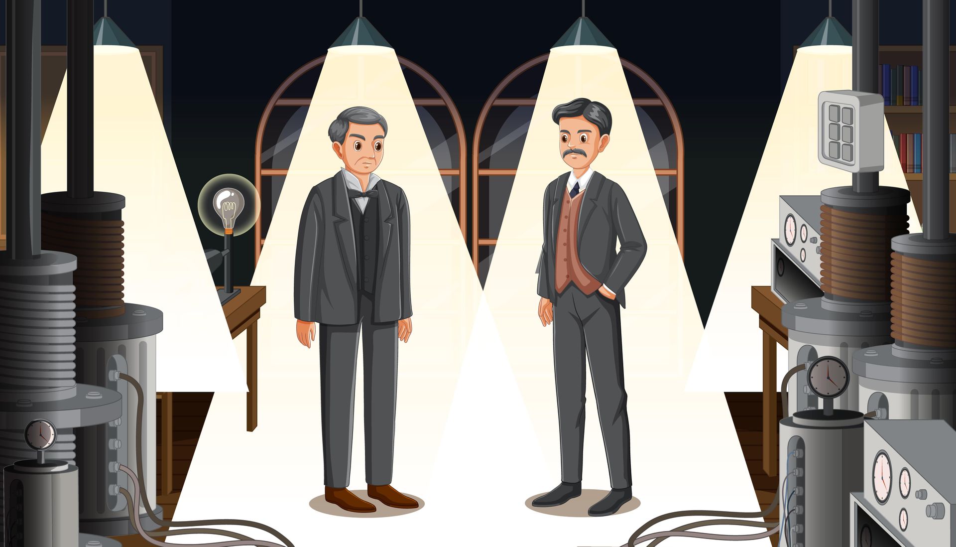 Nikola Tesla and Thomas Edison