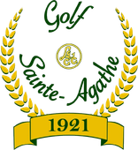 Logo for Golf Sainte-Agathe, featuring a wreath, 