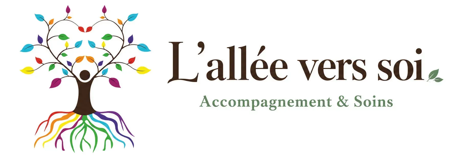 Logo de Therapie Protect avec un arbre color&eacute; et le sous-titre &laquo; Accompagnement & Soins &raquo;