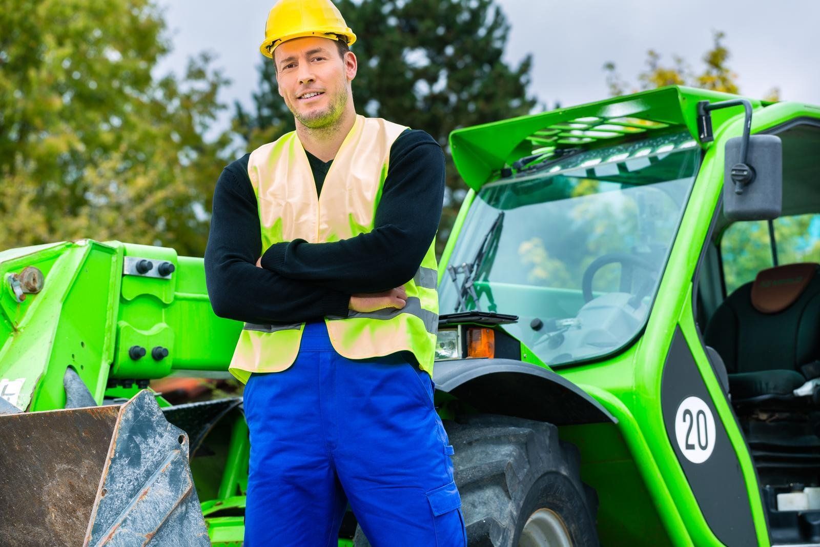 man with a hard hat