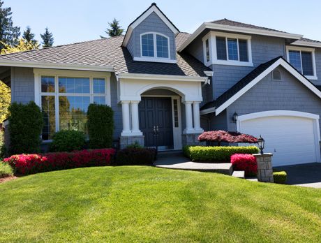 a house with garden