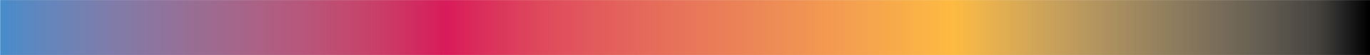 Vertical gradient of colors: blue, pink, red, orange, yellow, and black.
