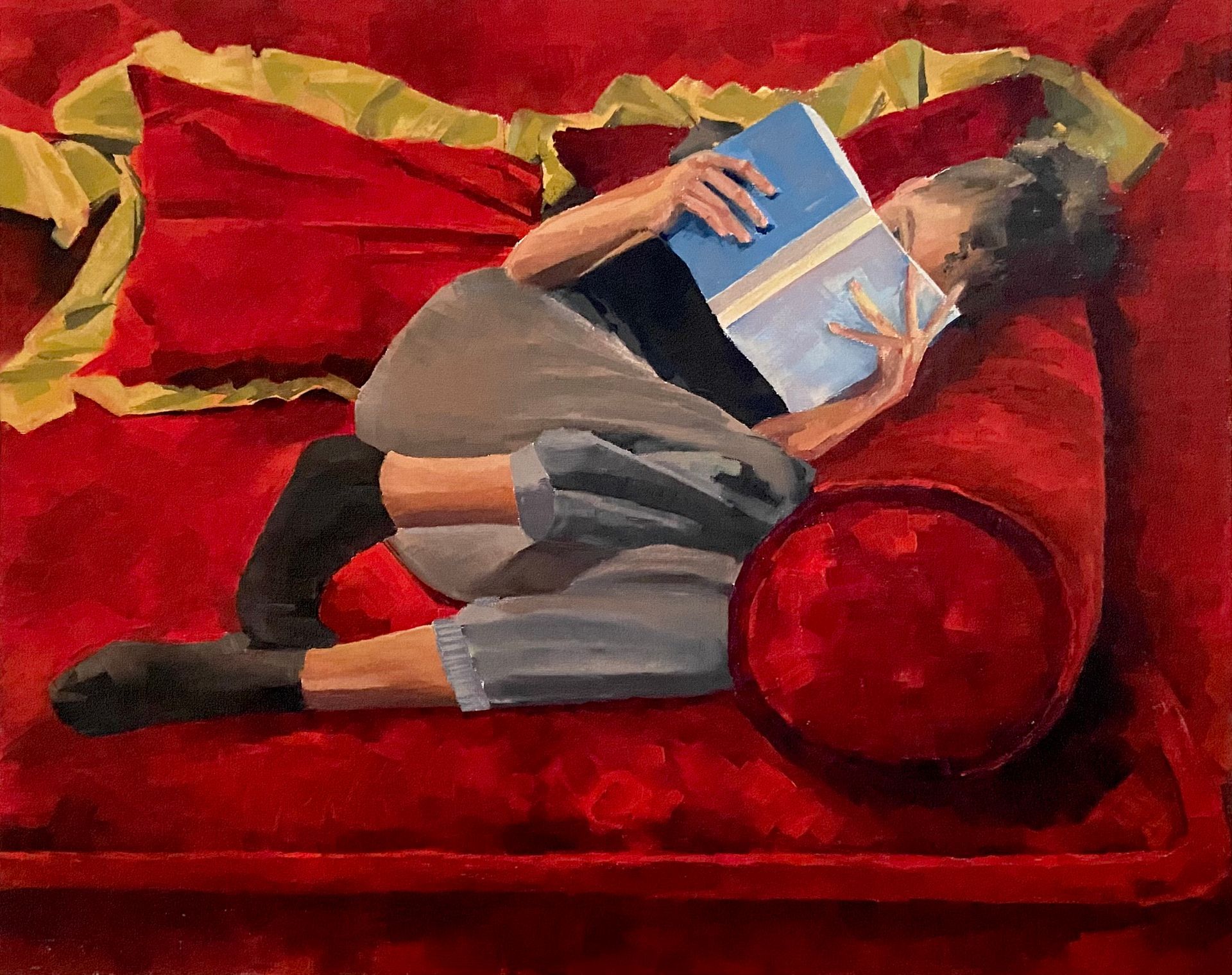 Curled up image