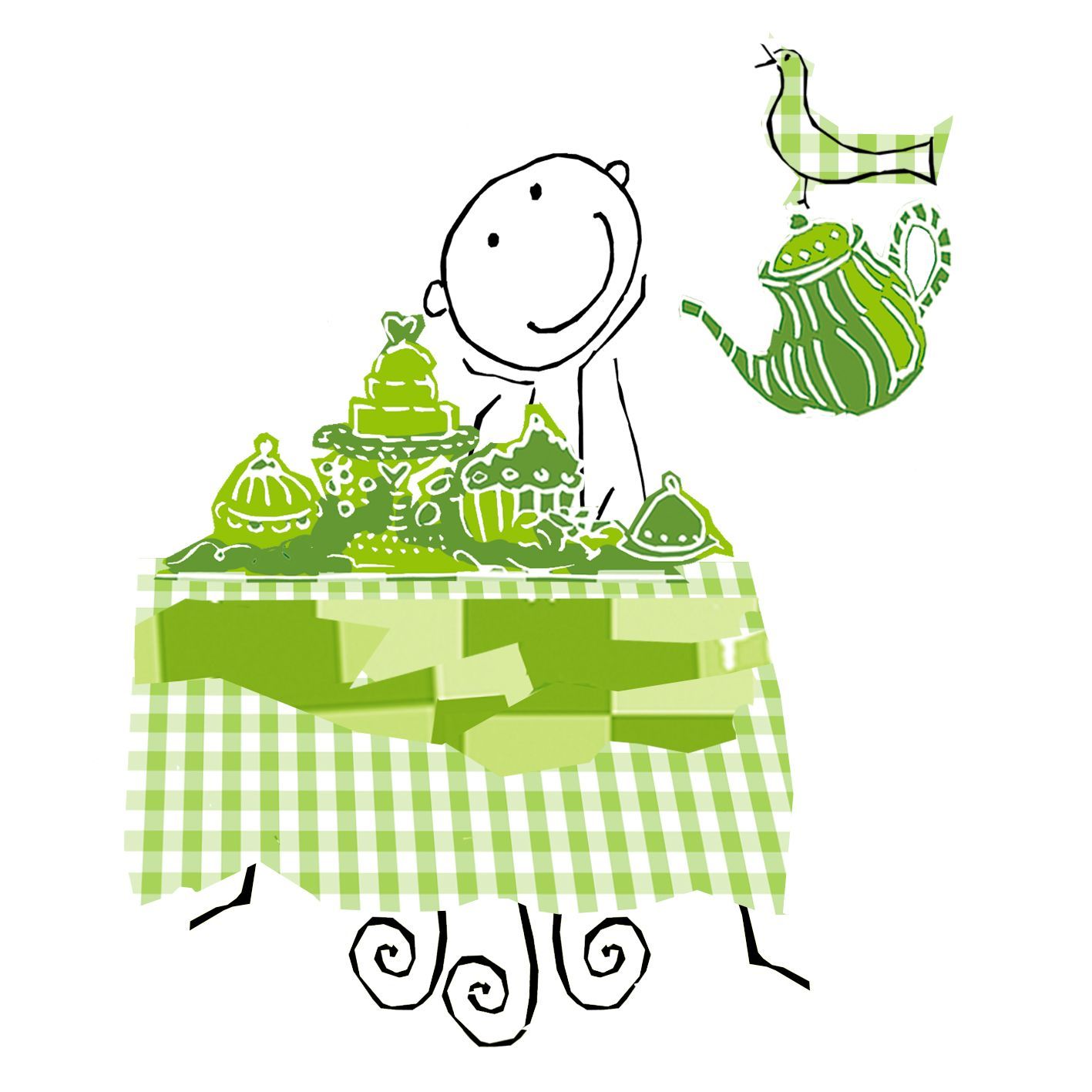 Illustratie voor Toet het Toetjesparadijs door Elise Klinkert

