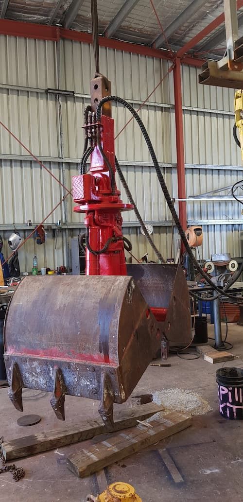 A Large Red Machine in a Workshop — Hardarc Engineering in Coolum Beach, QLD