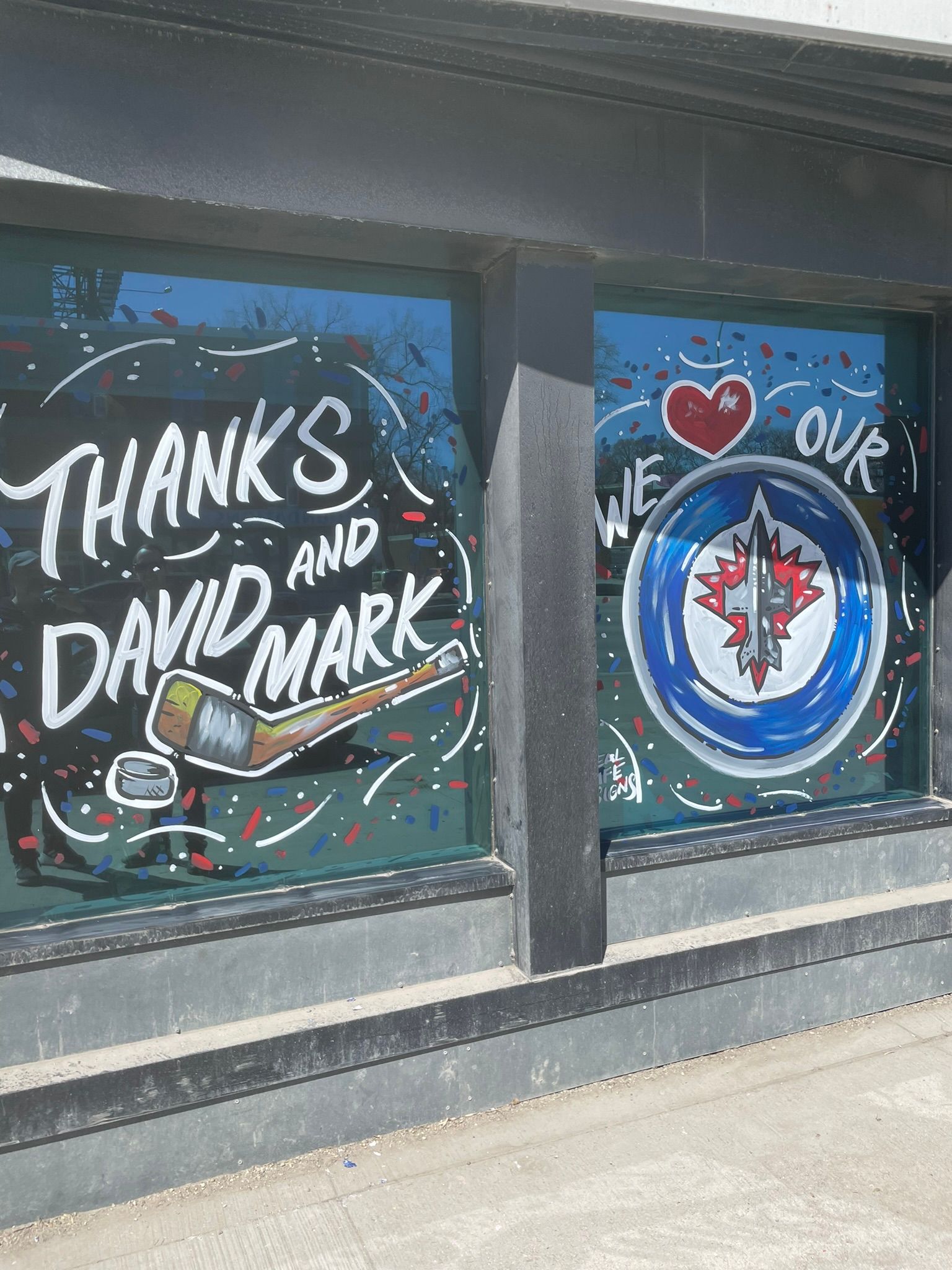 Sports Team Window Painting | Real Life Signs