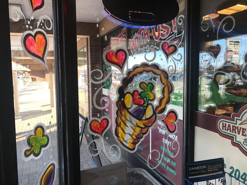 Holiday Window Painting Examples