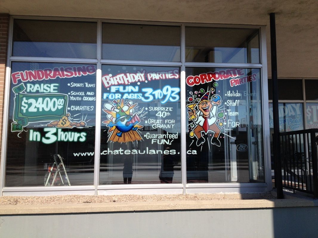 A store front with a sign that says raise $ 2400 in 3 hours