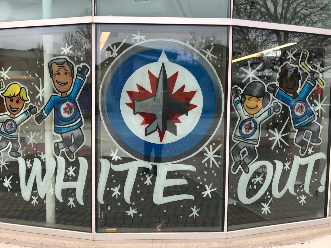 Sport Team Window Painting