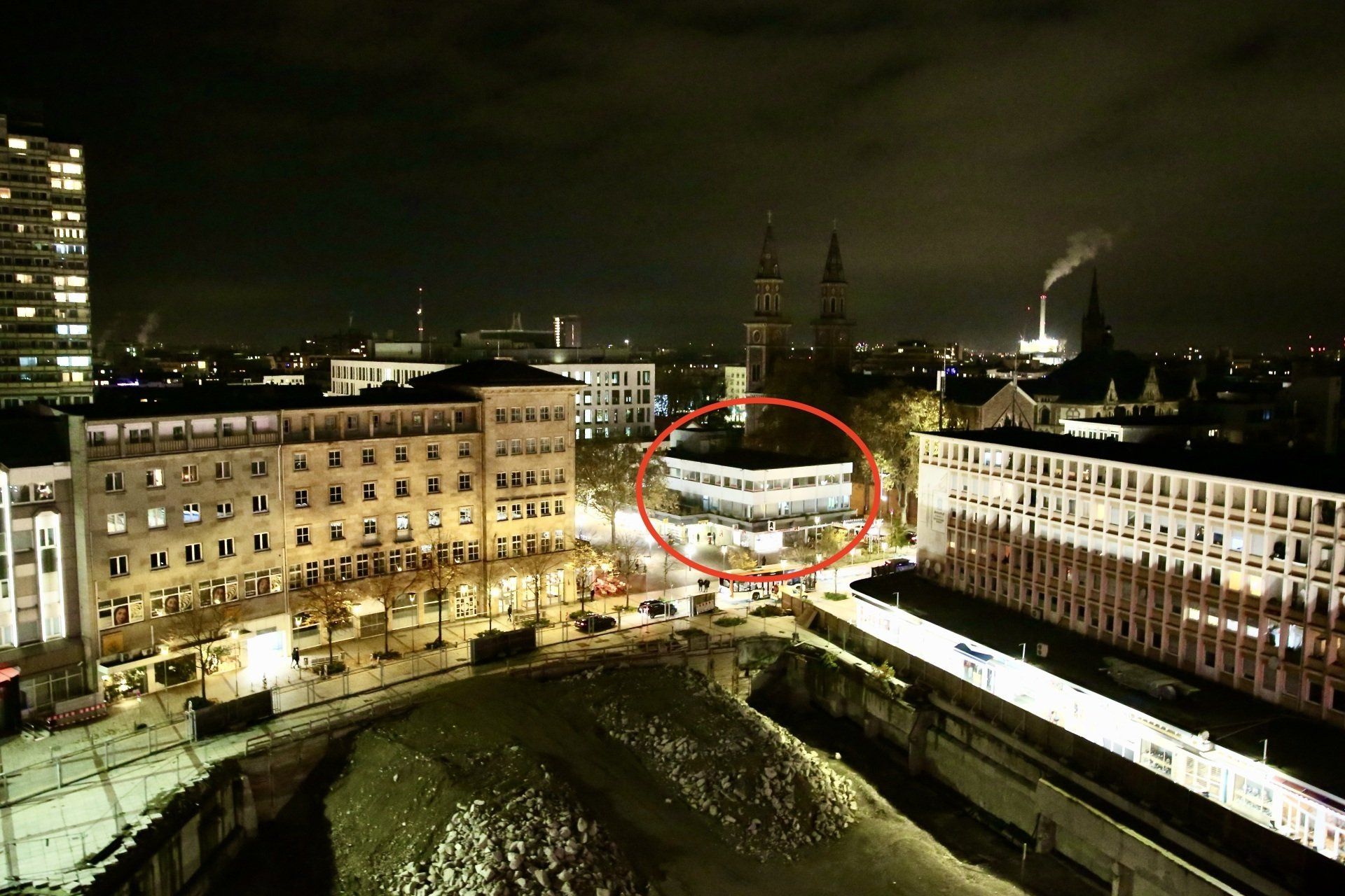Praxisgebäude, Fotografie vom Riesenrad