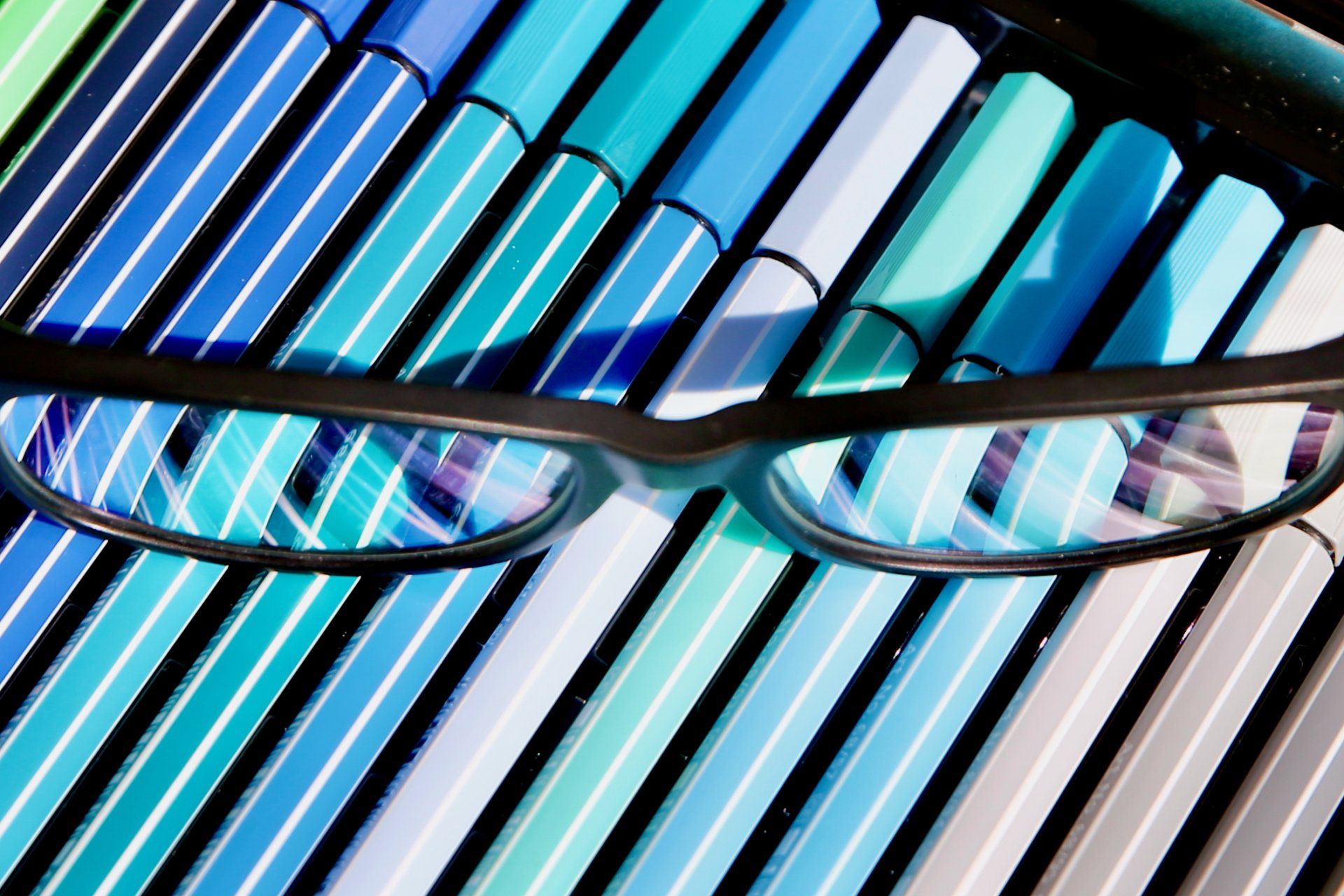 Brille für die Arbeit an einem Bildschirmgerät