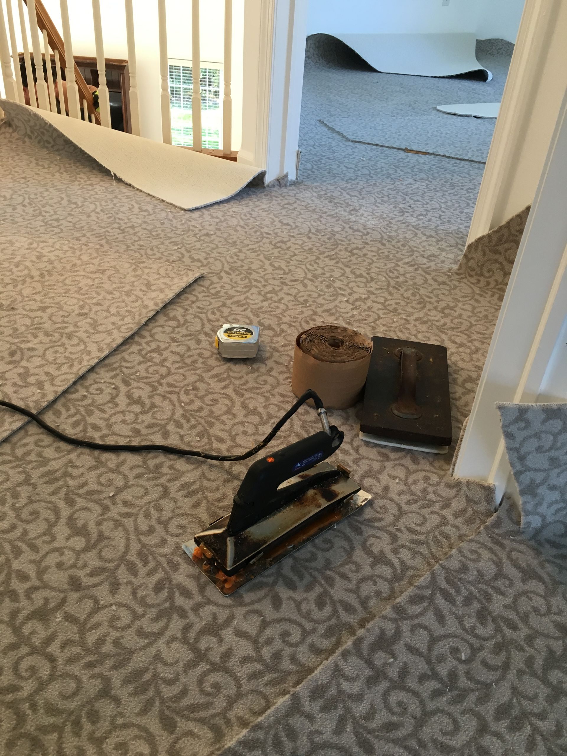 Installed carpet