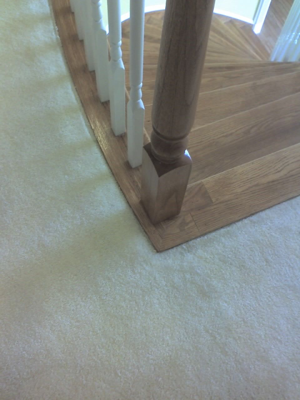 Installed carpet