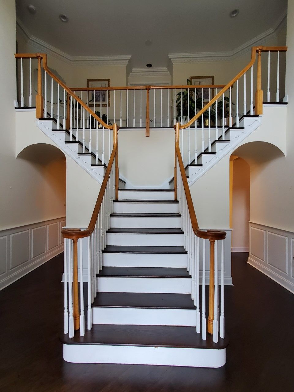 hardwood steps