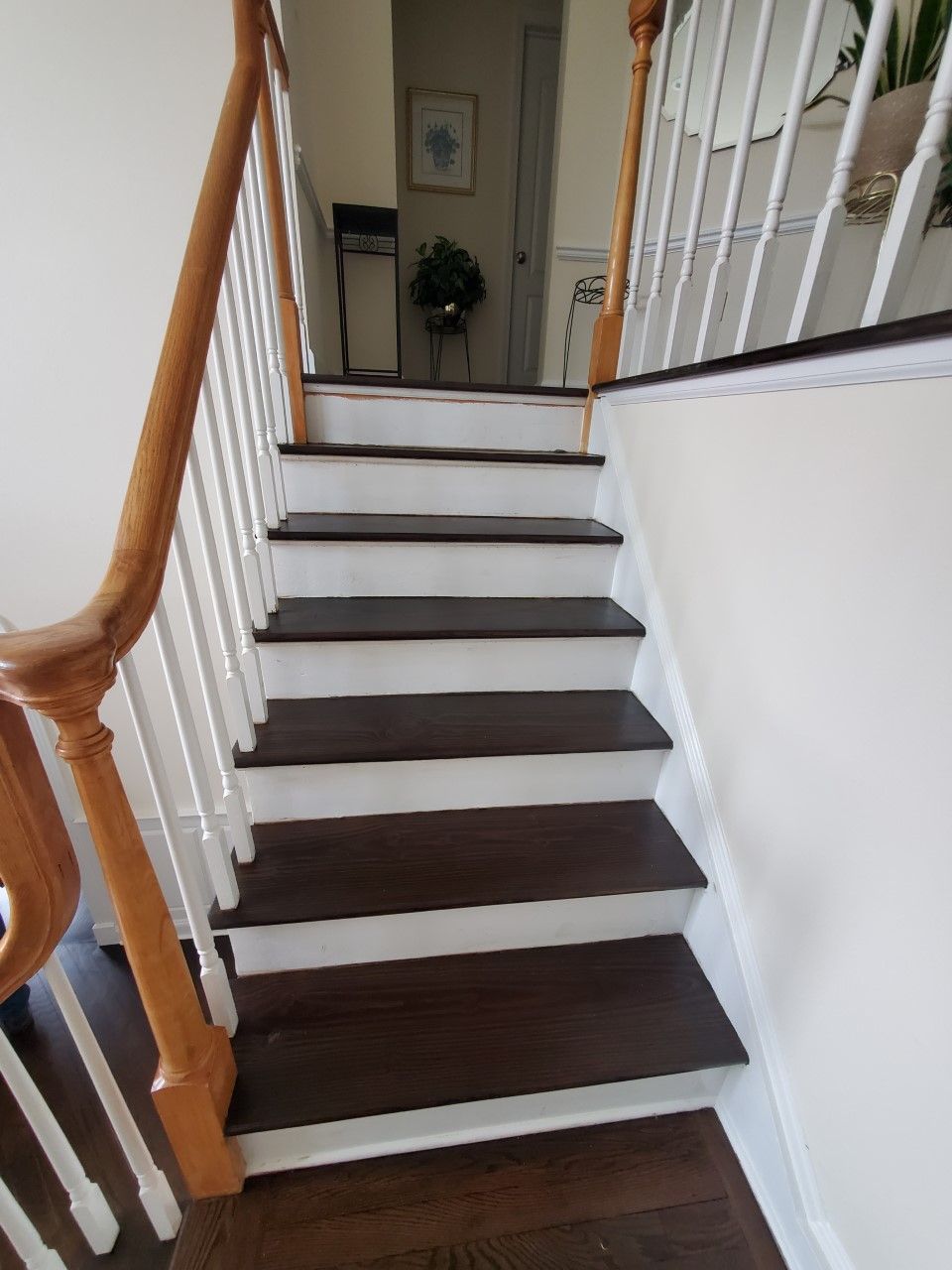 hardwood steps
