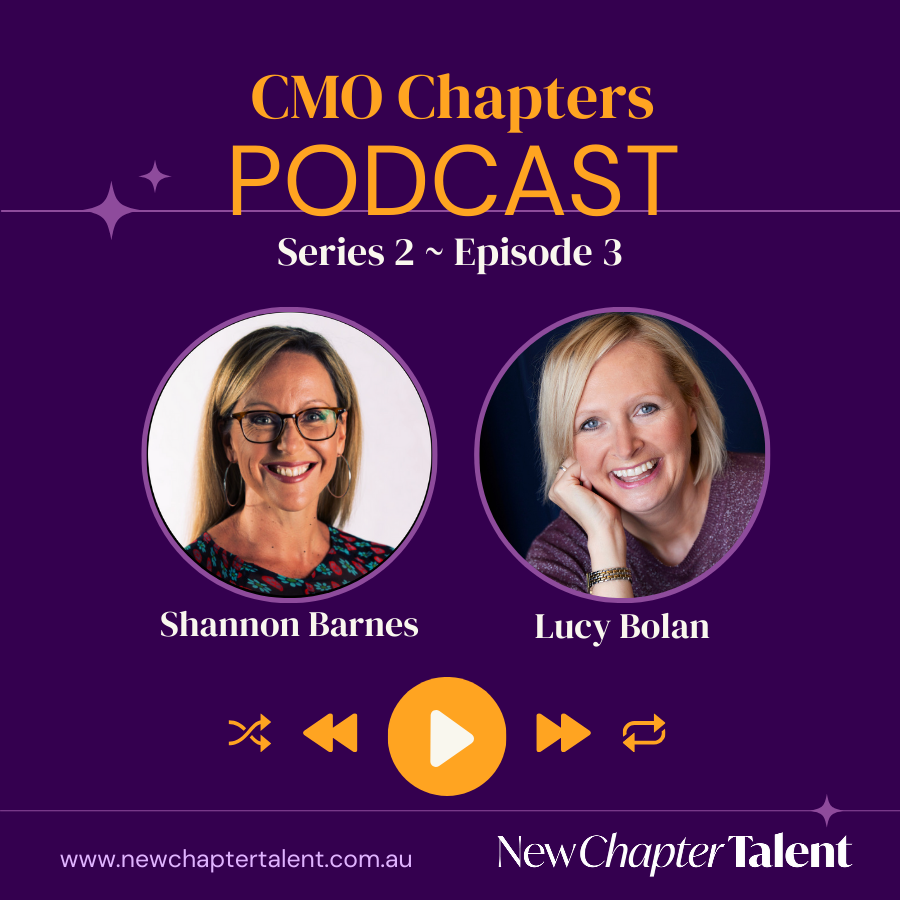 Podcast cover art: Two women smiling. Text reads 