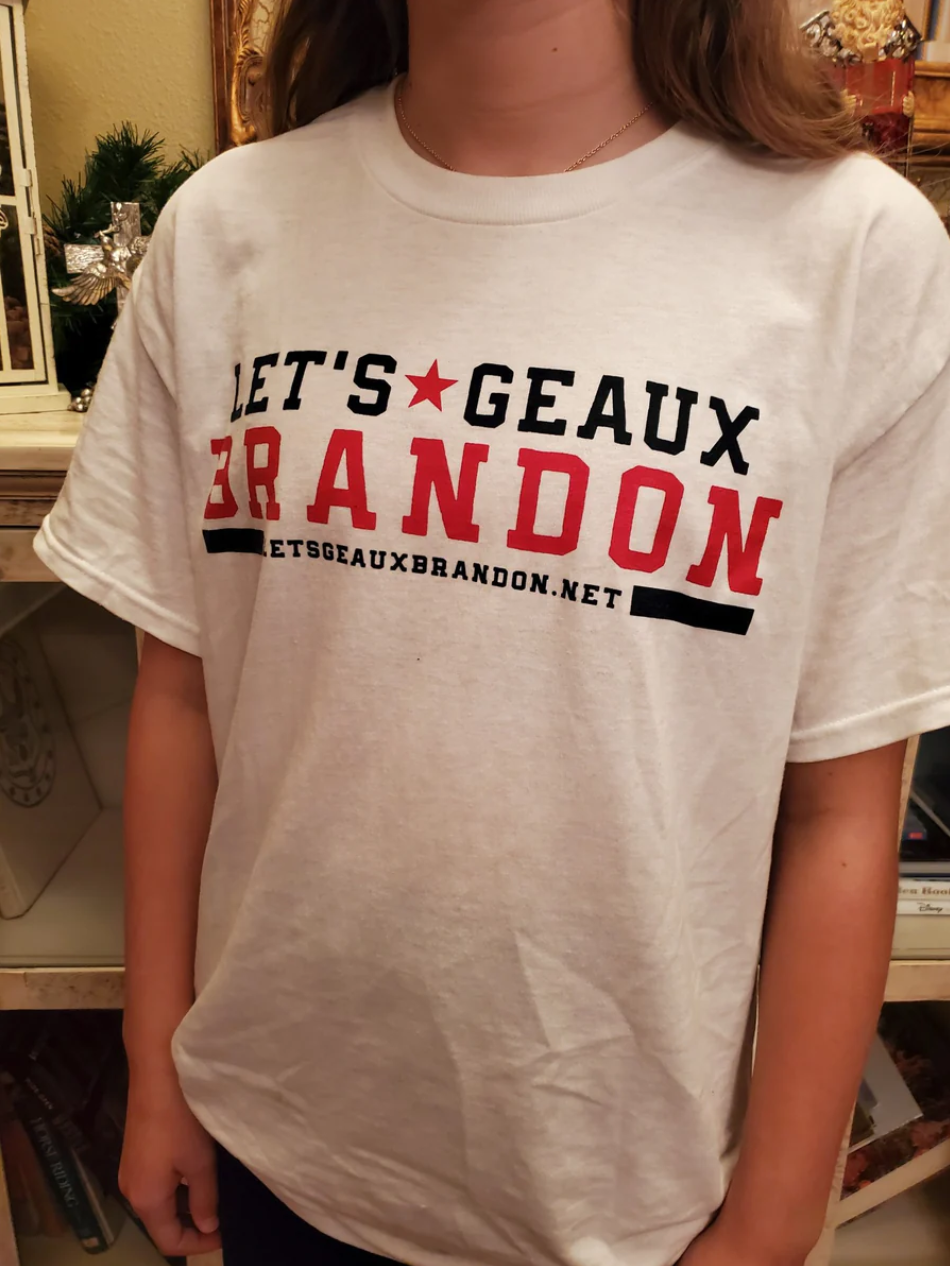 Let's Geaux Brandon T-shirt (Bold Front)