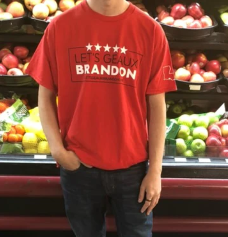 Let's Geaux Brandon T-shirt (Modern Front)