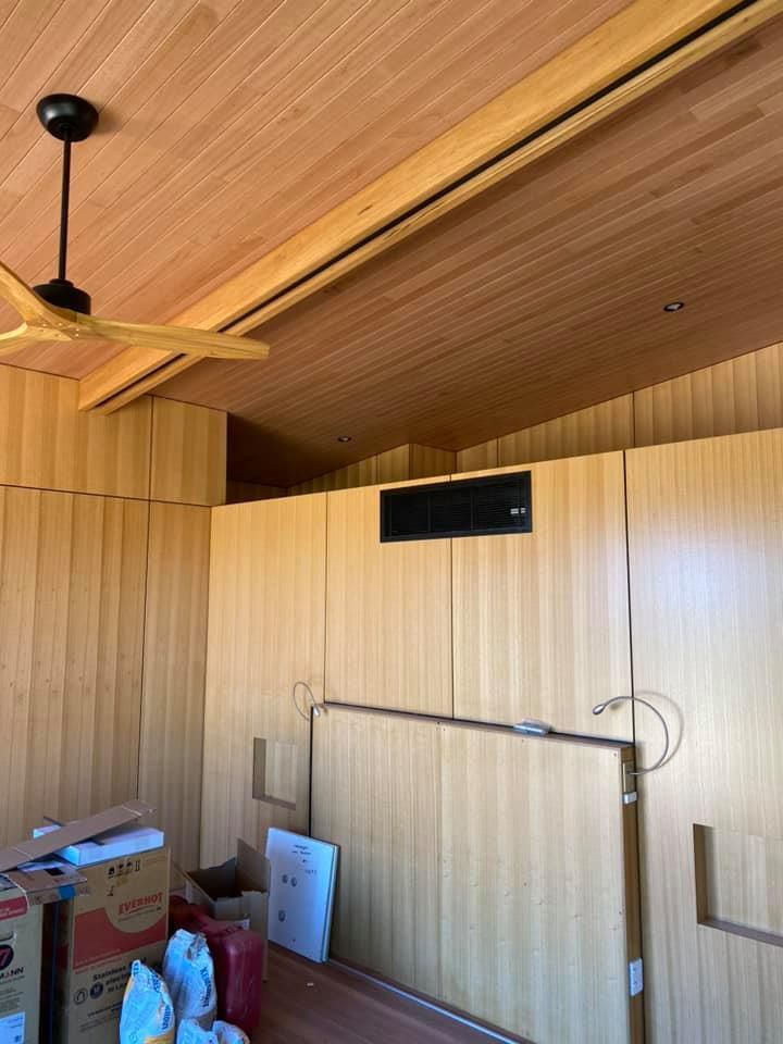 Wooden Wall and Ceiling Interior — Aircon Mid North Coast in Forster, NSW