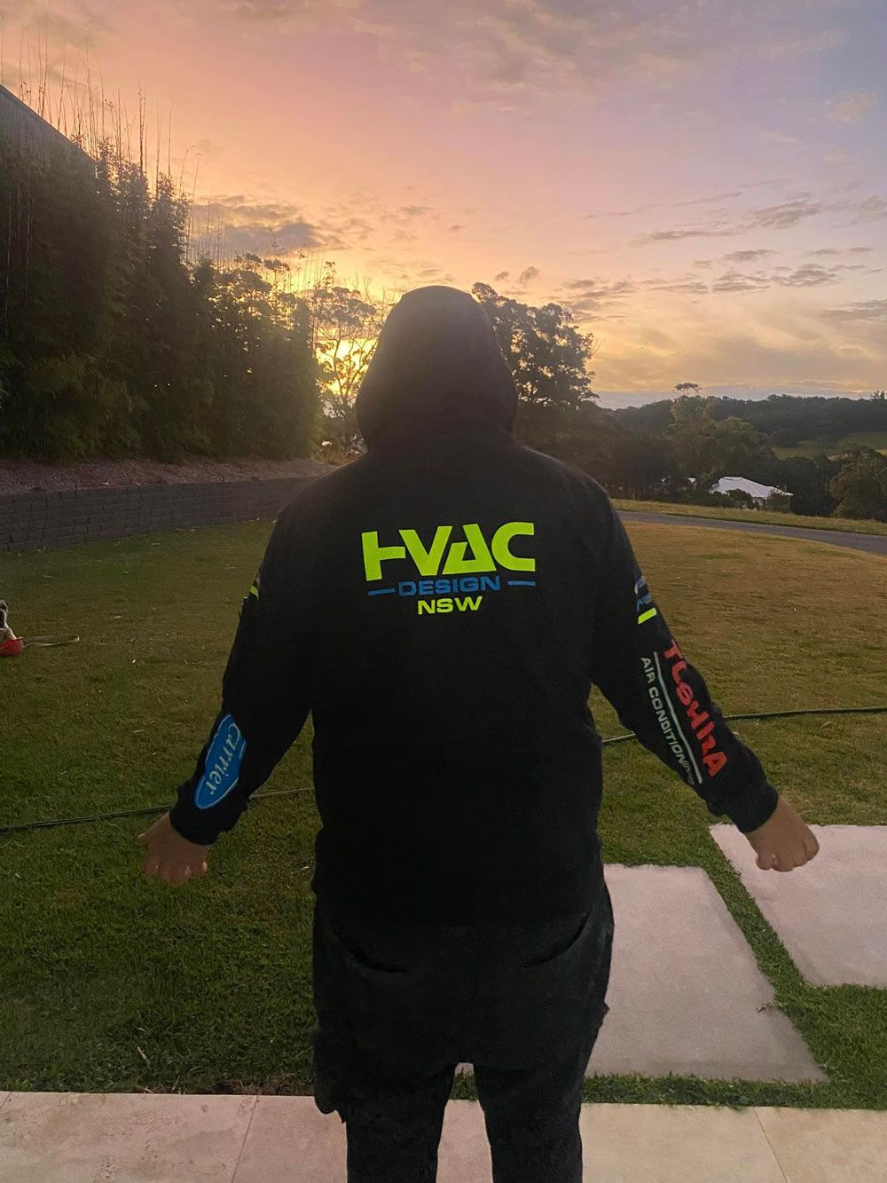 HVAC Employee Walking — Aircon Mid North Coast in Forster, NSW