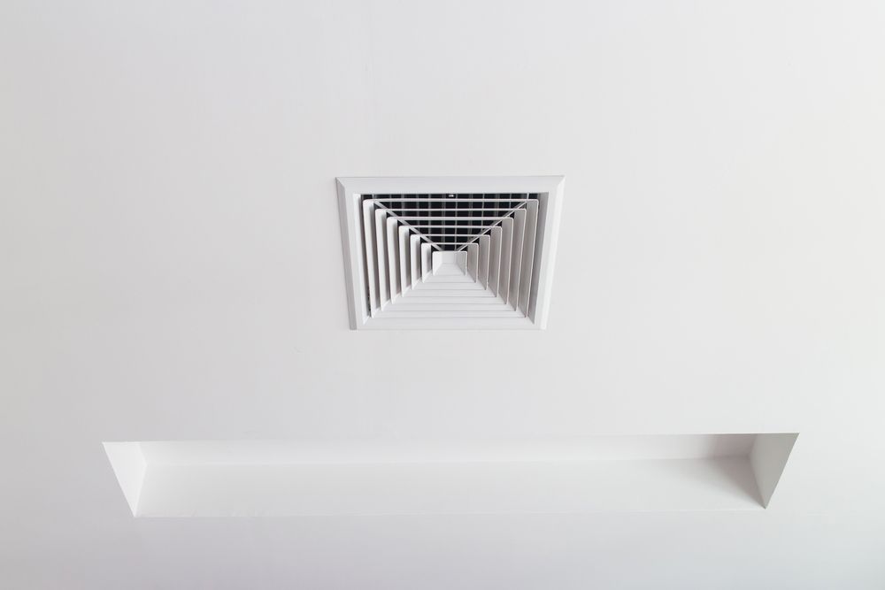 A Square Air Vent On The Ceiling Of A Room — Aircon Mid North Coast in Forster, NSW