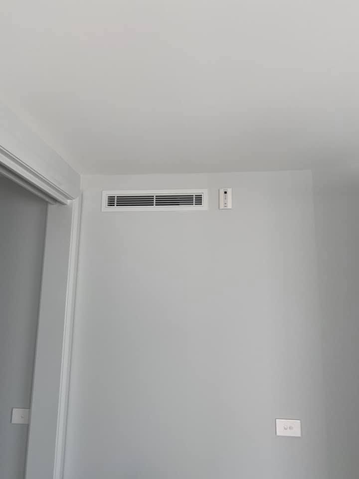 A Room With A Ceiling Fan And A Door — Aircon Mid North Coast in Wauchope, NSW