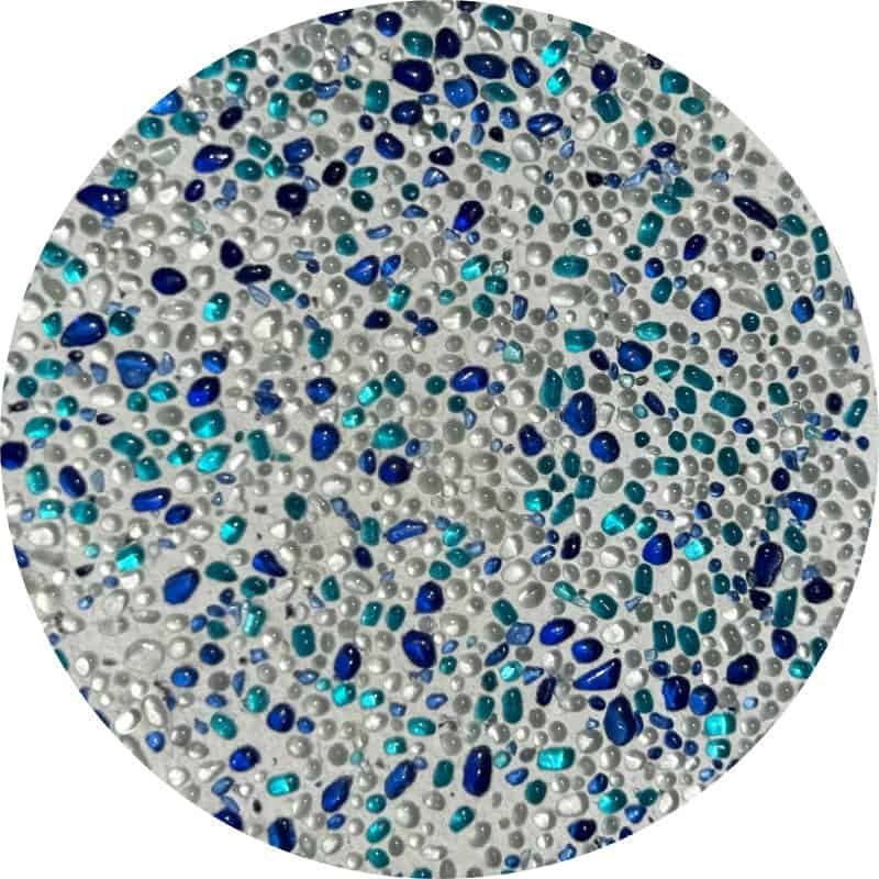 Glass Barrier Reef pool pebble