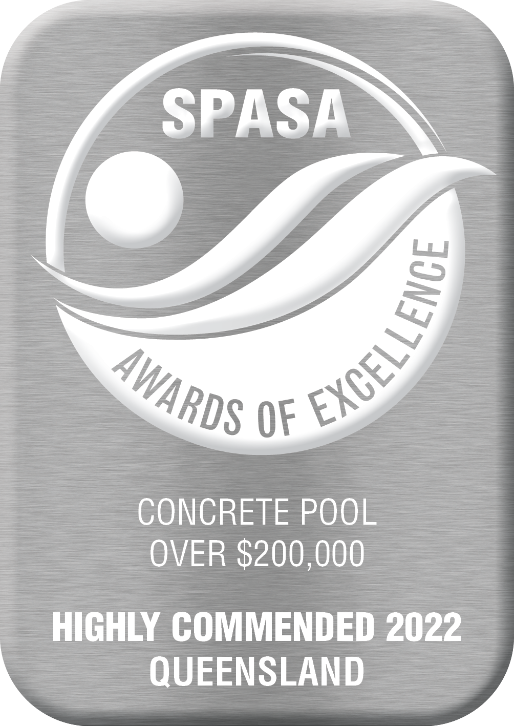 SPASA Award QLD Concrete Pool up to $200,000 – Highly Commended 2022