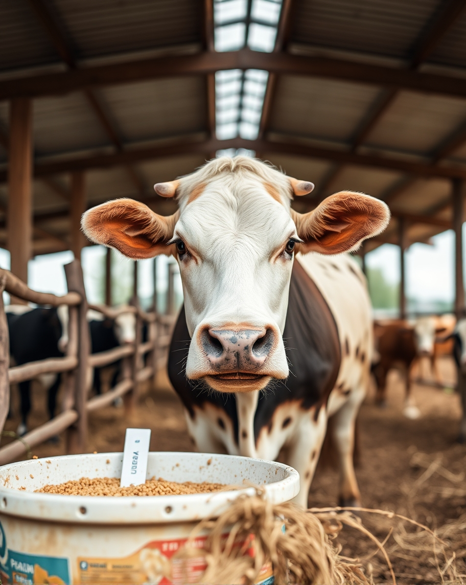 Cow on Ukuzi feed suplement.