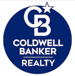 Coldwell Banker Realty logo in white on a blue circle with a star