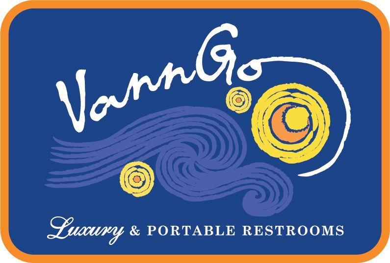 A logo for vann go luxury & portable restrooms