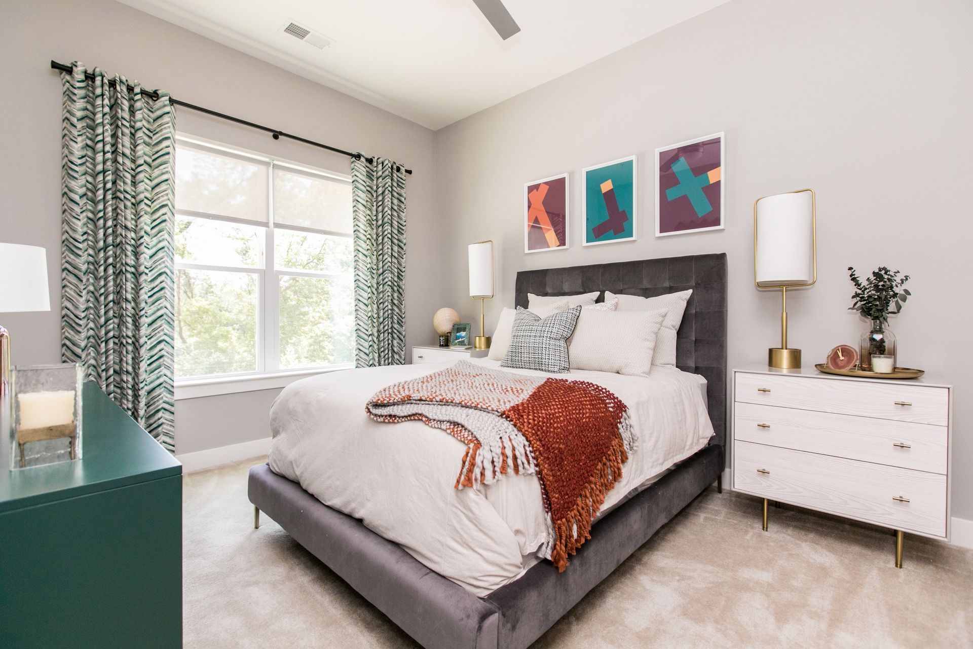 Bedroom at The Woodberry.
