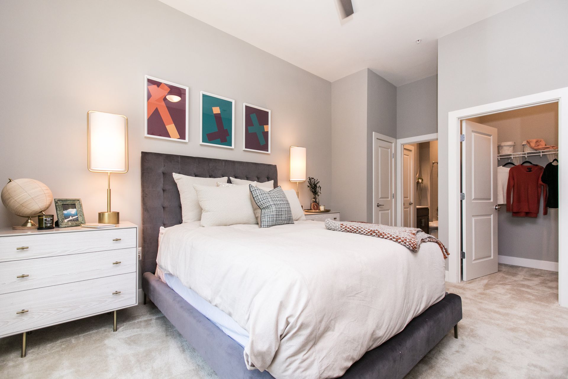 Bedroom at The Woodberry.
