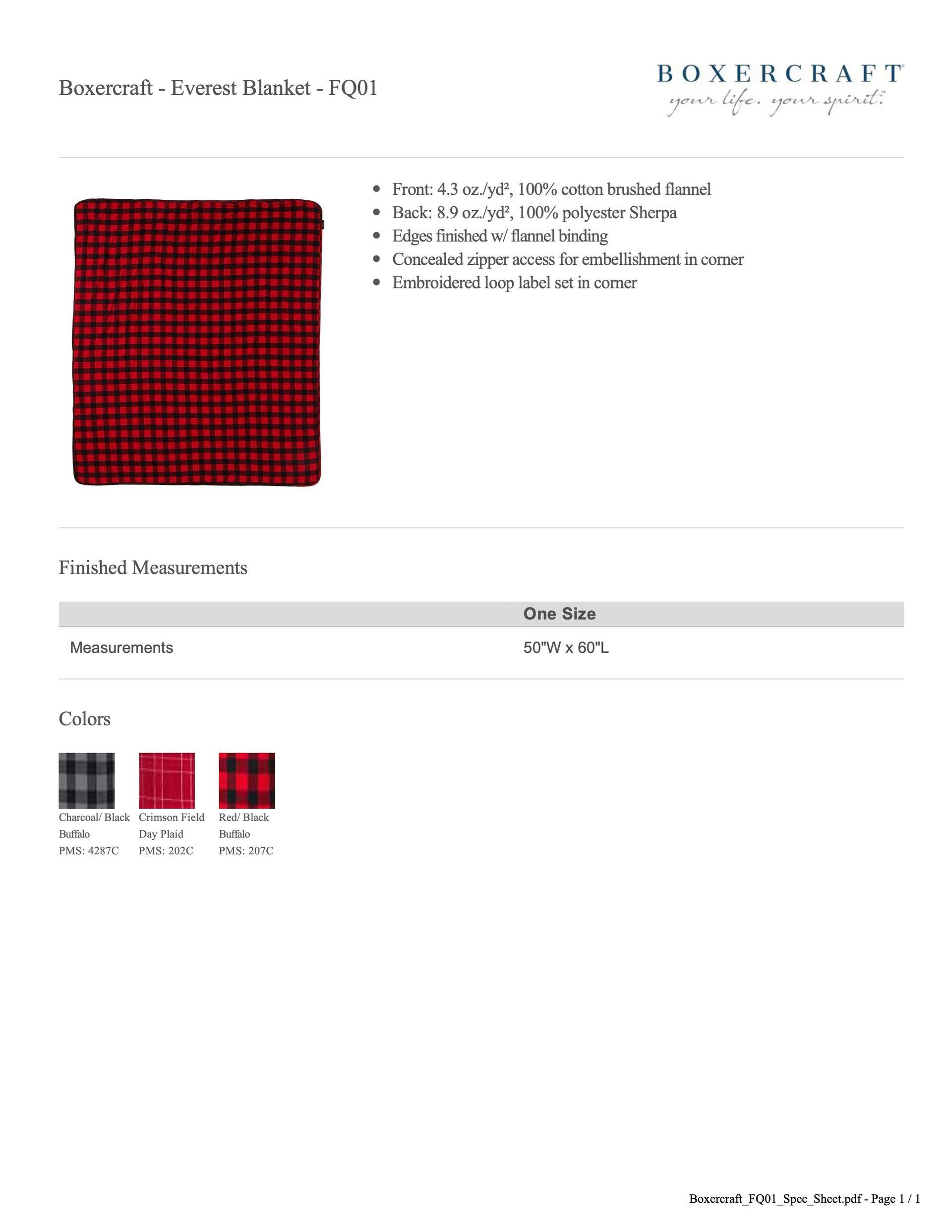 KO Soccer FQ01 Boxercraft Everest Blanket