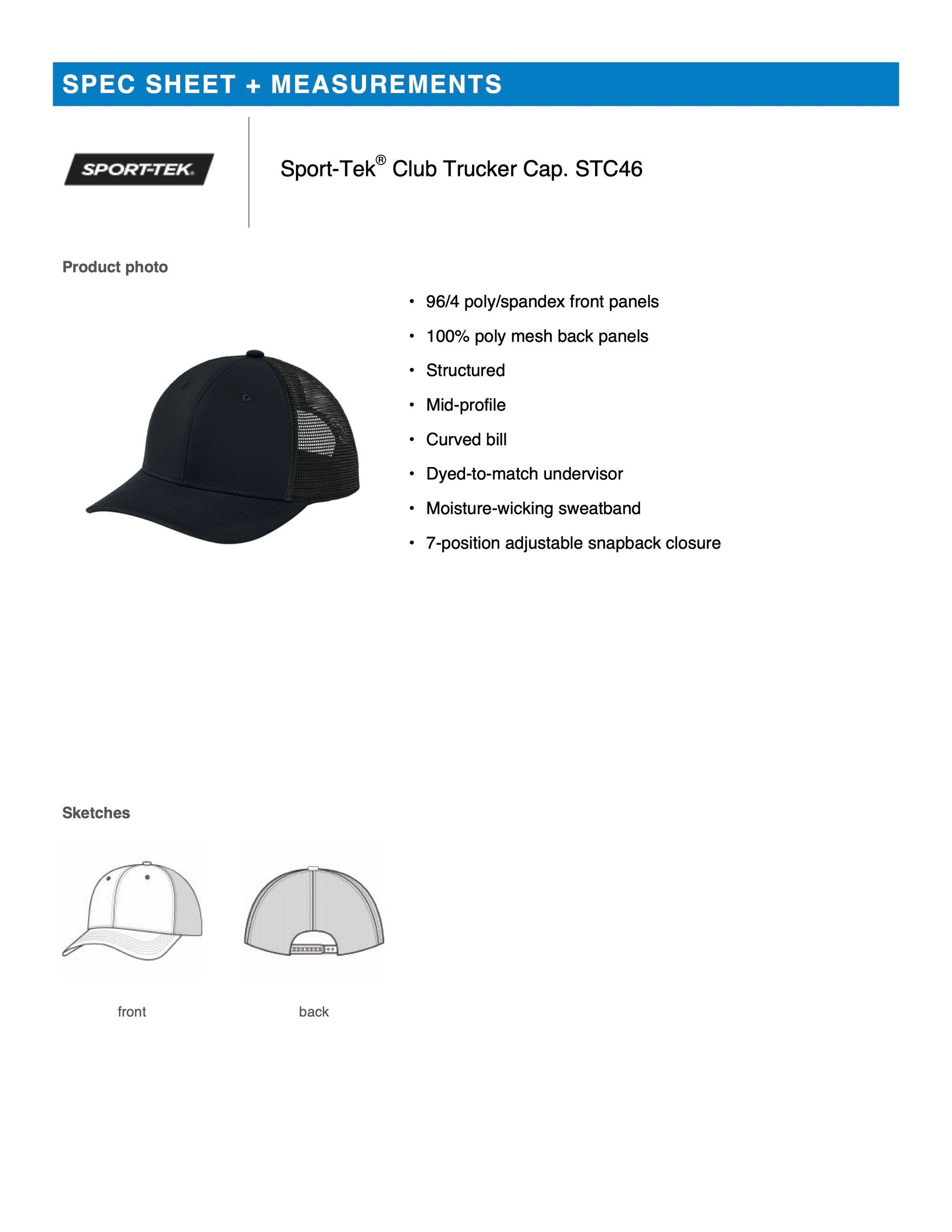KO Soccer STC46 Sport-Tek® Club Trucker Cap
