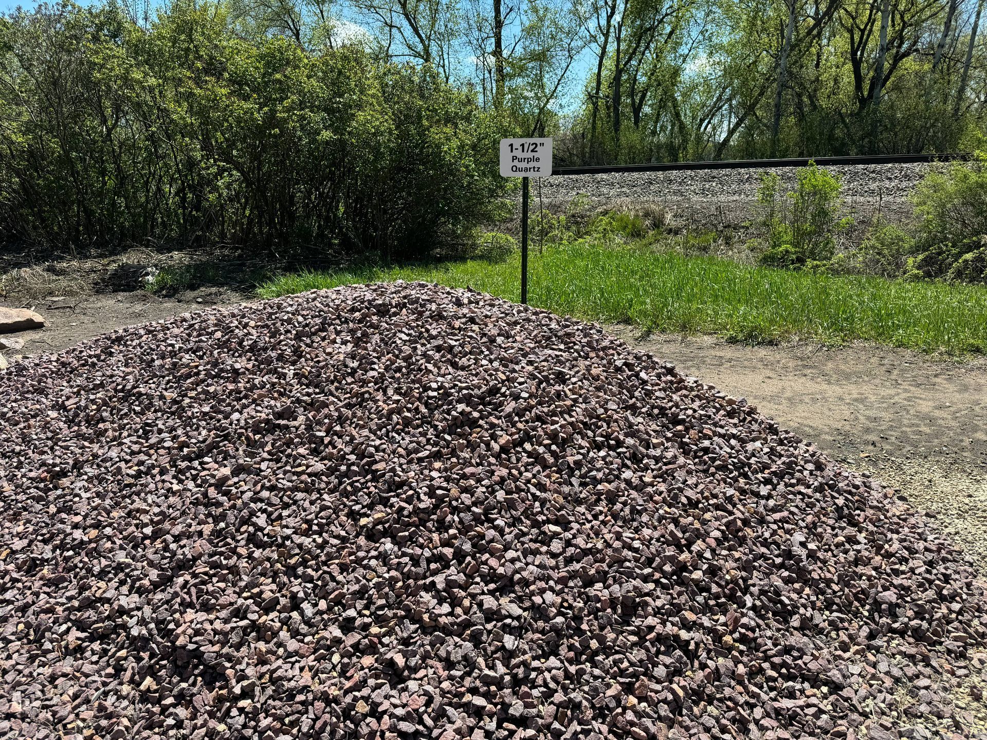 A pile of landscaping stones