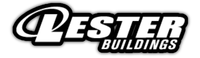 Logo for Lester Buildings featuring the word 