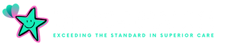 A logo for a company called exceeding the standard in superior care