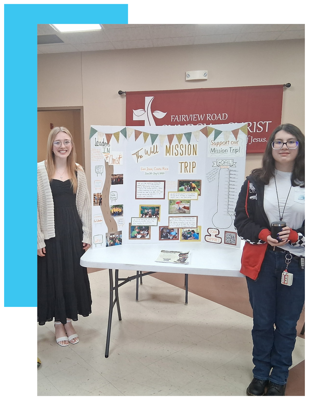 Two Kids From the Well Student Ministry of Fairview Church of Christ Showing Their Presentation