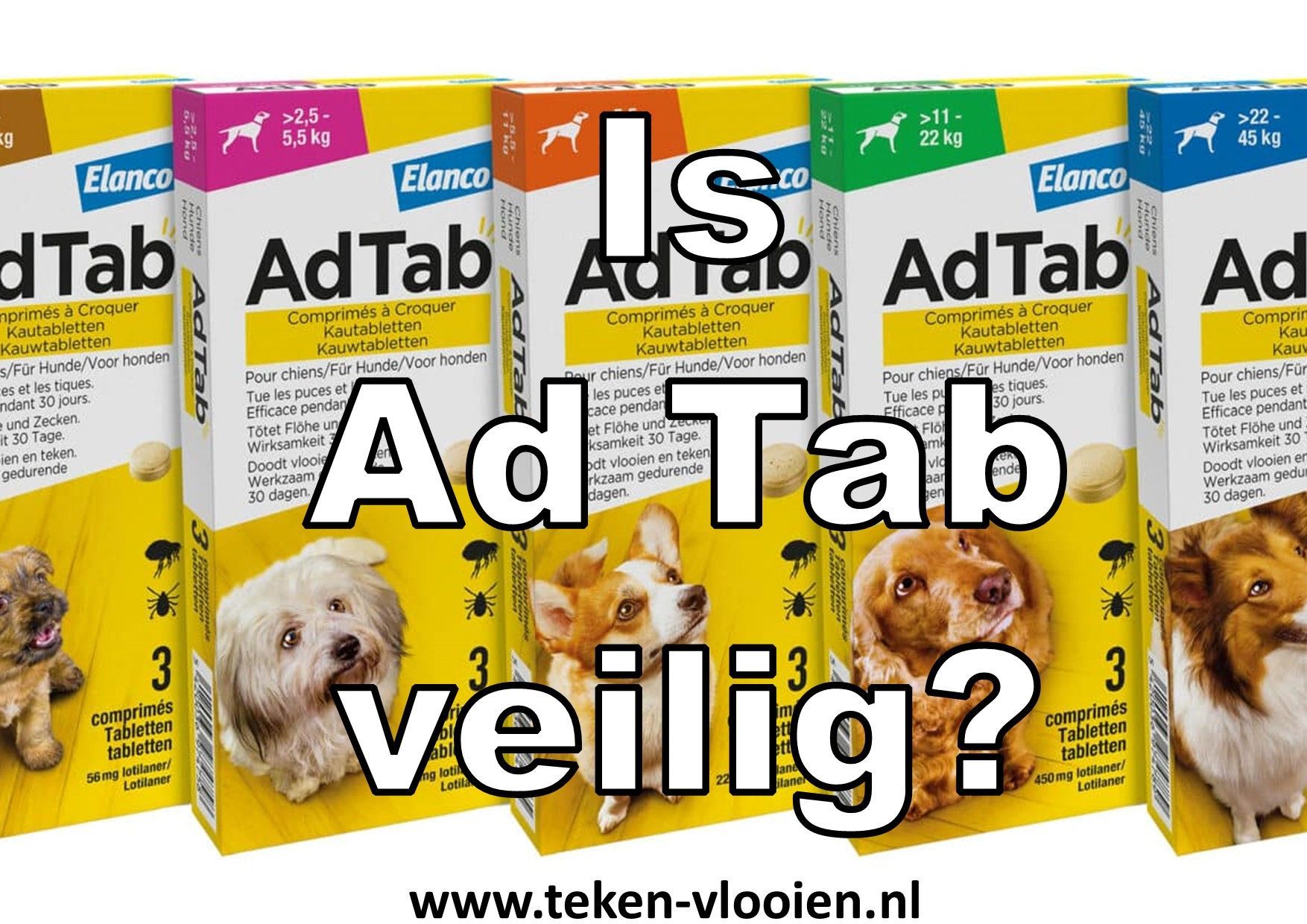 is het teken en vlooienmiddel Ad Tab wel veilig?