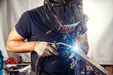 Welding Mask and Welders Leathers