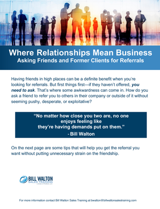 Free White Paper: How to Ask Friends for Referrals